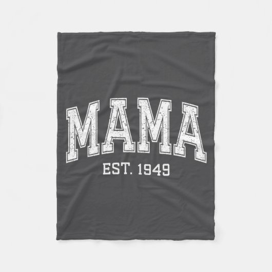 Mama Est 1949 Mom D Mothers Day Ized  Fleece Deken (Voorkant)