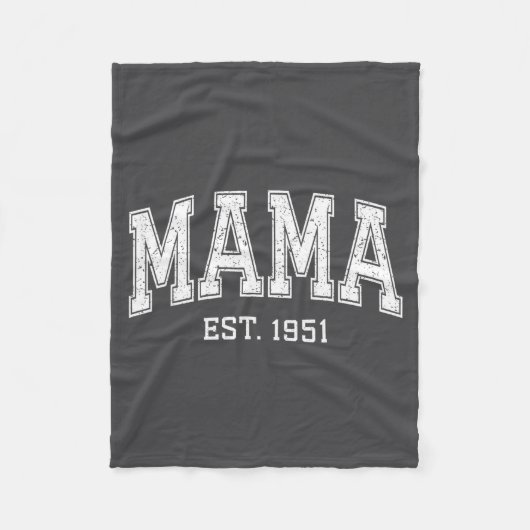 Mama Est 1951 Mom D Mothers Day Ized  Fleece Deken (Voorkant)