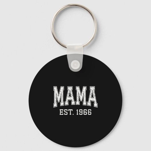 Mama Est 1966 Mom D Mothers Day Ized  Sleutelhanger (Voorkant)