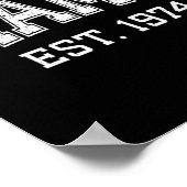 Mama Est 1974 Mom D Mothers Day Ized Premium Tri-b Poster (Hoek)