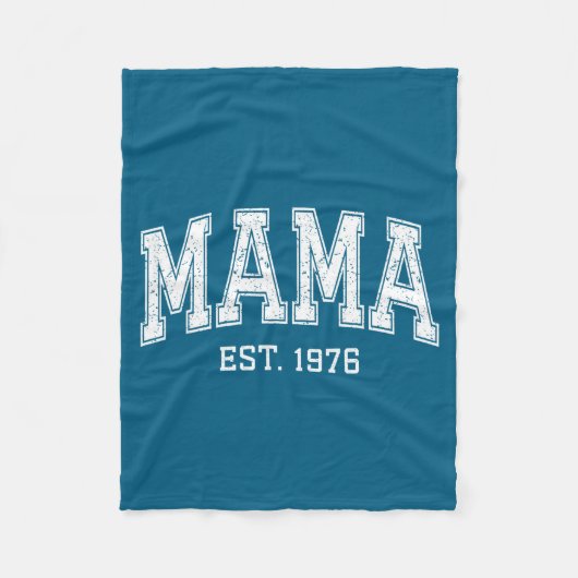 Mama Est 1976 Mom D Mothers Day Ized  Fleece Deken (Voorkant)