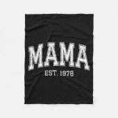 Mama Est 1978 Mom D Mothers Day Ized  Fleece Deken (Voorkant)