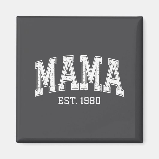 Mama Est 1980 Mom D Mothers Day Ized  Magneet (Voorkant)