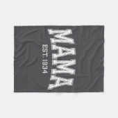 Mama Est 19 Mom D Mothers Day Ized  Fleece Deken (Voorkant (Horizontaal))