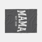 Mama Est 19&#  Mom D Mothers Day Ized  Fleece Deken (Voorkant (Horizontaal))