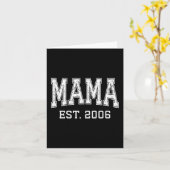 Mama Est 2006 Mom D Mothers Day Ized Premium Tri-b Kaart (Gele Bloem)