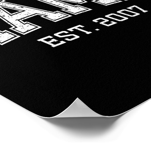 Mama Est 2007 Mom D Mothers Day Ized  Poster (Hoek)