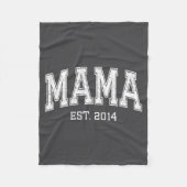 Mama Est 2014 Mom D Mothers Day Ized  Fleece Deken (Voorkant)
