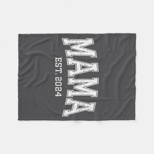 Mama Est 2024 Mom D Mothers Day Ized  Fleece Deken (Voorkant (Horizontaal))