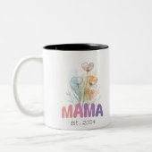 Mama Est 2024 Mothers Day Tweekleurige Koffiemok (Links)