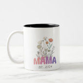 Mama Est 2024 Mothers Day Tweekleurige Koffiemok (Links)