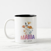 Mama Est 2024 Mothers Day Tweekleurige Koffiemok (Links)