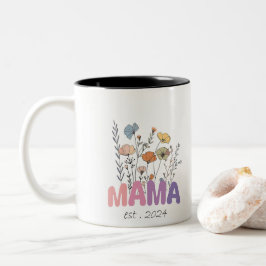Mama Est 2024 Mothers Day Tweekleurige Koffiemok