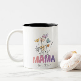 Mama Est 2024 Mothers Day Tweekleurige Koffiemok