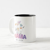 Mama Est 2024 Mothers Day Tweekleurige Koffiemok (Voorkant links)