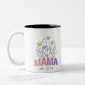Mama Est 2024 Mothers Day Tweekleurige Koffiemok (Links)