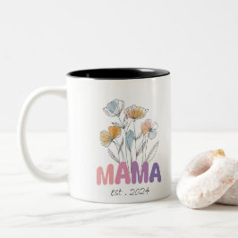 Mama Est 2024 Mothers Day Tweekleurige Koffiemok