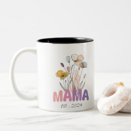 Mama Est 2024 Mothers Day Tweekleurige Koffiemok
