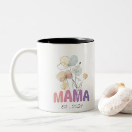 Mama Est 2024 Mothers Day Tweekleurige Koffiemok
