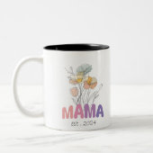 Mama Est 2024 Mothers Day Tweekleurige Koffiemok (Links)