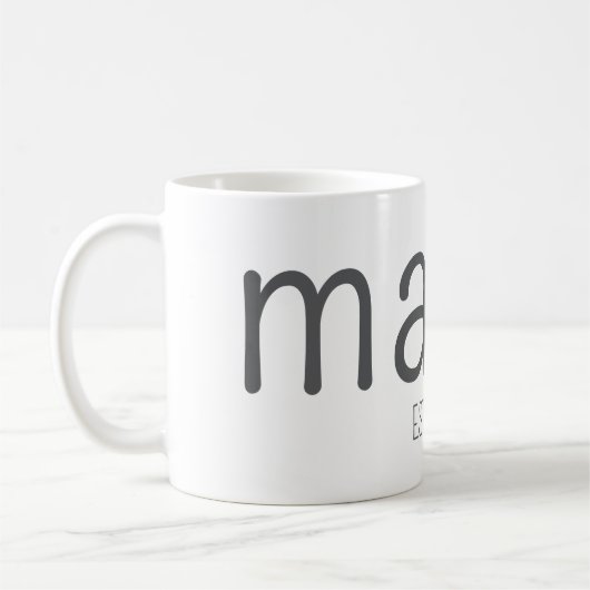 Mama Est 2025 Custom Mug Koffiemok (Links)