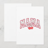 Mama est 2025 Moederdag Coquette boog Kaart (Voorkant / Achterkant)