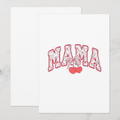 Mama est 2025 Moederdag Coquette boog Kaart (Voorkant / Achterkant)