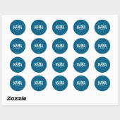 Mama Est 2025 Mom D Mothers Day Ized  Ronde Sticker (Vel)
