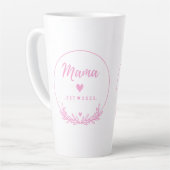 Mama Est.2025 shirt -Mother gift Pink Minimal - Latte Mok (Linkerhoek)