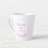 Mama Est.2025 shirt -Mother gift Pink Minimal - Latte Mok (Linkerhoek)