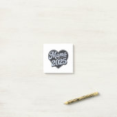 MAMA est 2025 Zwangerschap Moederdag Mom To Be Post-it® Notes (Op bureau)