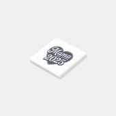 MAMA est 2025 Zwangerschap Moederdag Mom To Be Post-it® Notes (Schuin)