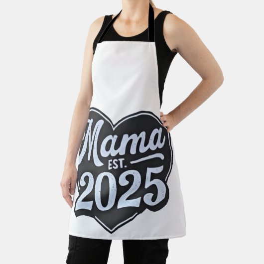 MAMA est 2025 Zwangerschap Moederdag Mom To Be Schort (Insitu)