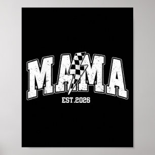 Mama Est 2026 Zwangerschapsaankondiging Lightning  Poster