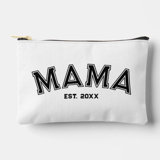 Mama Est. Aangepast Jaar Zwarte Sport Stijl Etui (Voorkant)
