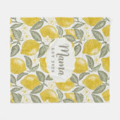 Mama Est Amalfi Kust Citroenen Fleece Deken (Voorkant (Horizontaal))