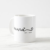 Mama Est. Chic Script Moederdag Gift Koffiemok (Voorkant links)