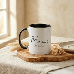 Mama Est Jaar Betekenisvol Moederschap Ontwerp Mok