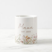 Mama Established Wildflower Boho Baby Shower Koffiemok (Center)