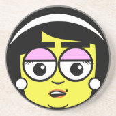 Mama Face Zandsteen Onderzetter (Voorkant)