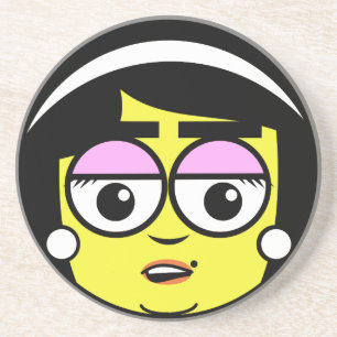 Mama Face Zandsteen Onderzetter