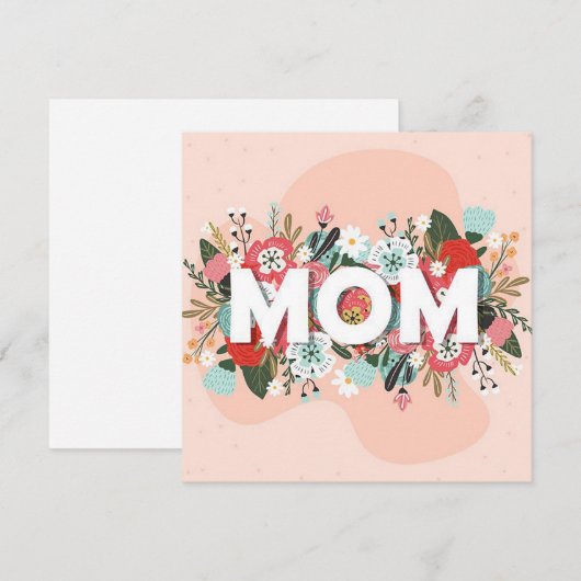 Mama Feestdagenkaart (Voorkant / Achterkant)