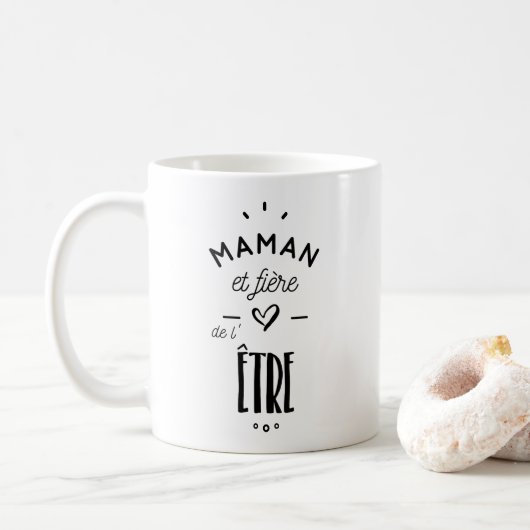 Mama fière van être koffiemok (Met donut)