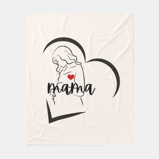 MAMA FLEECE DEKEN (Voorkant)