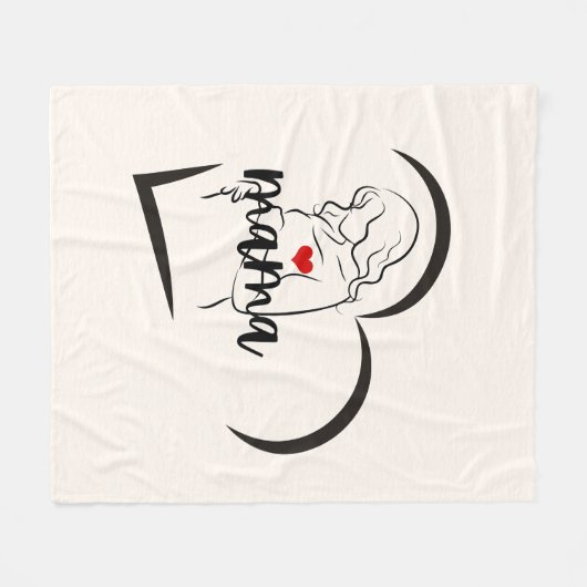 MAMA FLEECE DEKEN (Voorkant (Horizontaal))