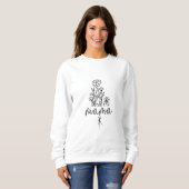 Mama Floral Boeket Sweatshirt - Comfortabele pasvo (Voorkant volledig)