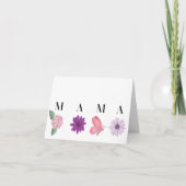 MAMA Floral Butterfly, Mothers Day Card Kaart (Voorkant)
