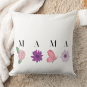 MAMA Floral Butterfly, Mother's Day Gift  Kussen (Deken)