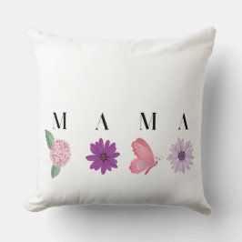 MAMA Floral Butterfly, Mother's Day Gift  Kussen