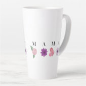 MAMA Floral Butterfly – Mother's Day Gift Latte Mok (Rechterhoek)